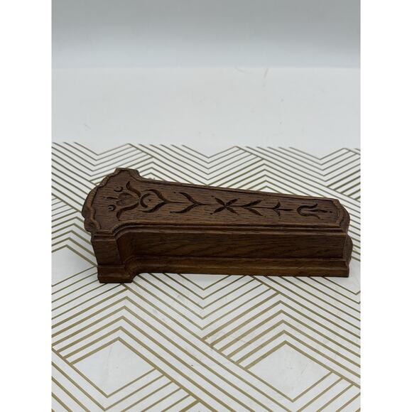 VTG Syroco Homco USA Faux Wood Plastic Wall Pocket Sconce 7 1/2" x 3 1/2" - Picture 2 of 6